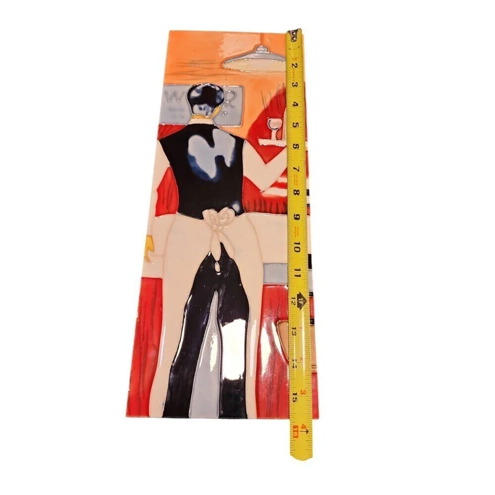 Enamel on Tile Women's Artwork Wall Hangings